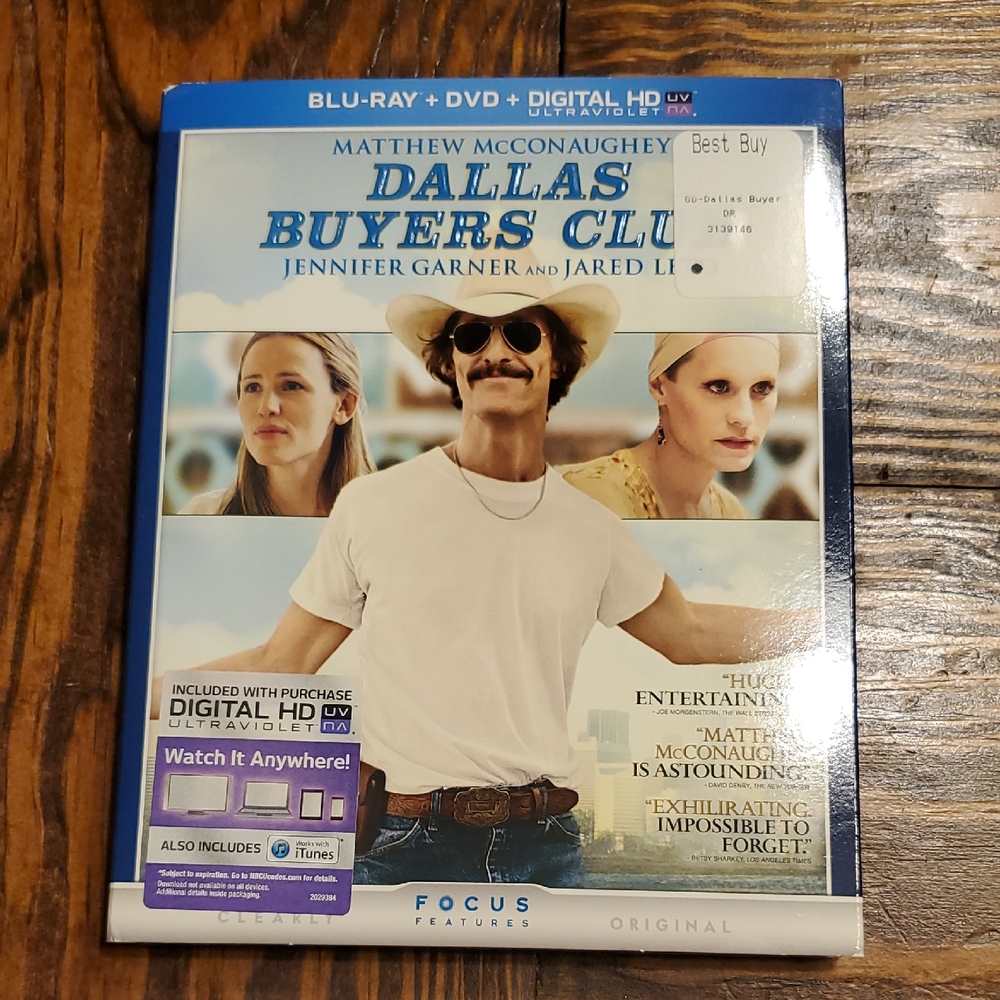 SOLD 🟩 Dallas Buyers Club Blu-ray DVD Digital HD